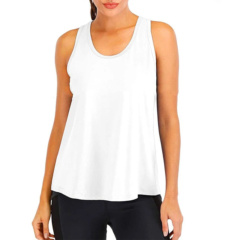 Women's Sleeveless Quick-Dry Yoga Shirt