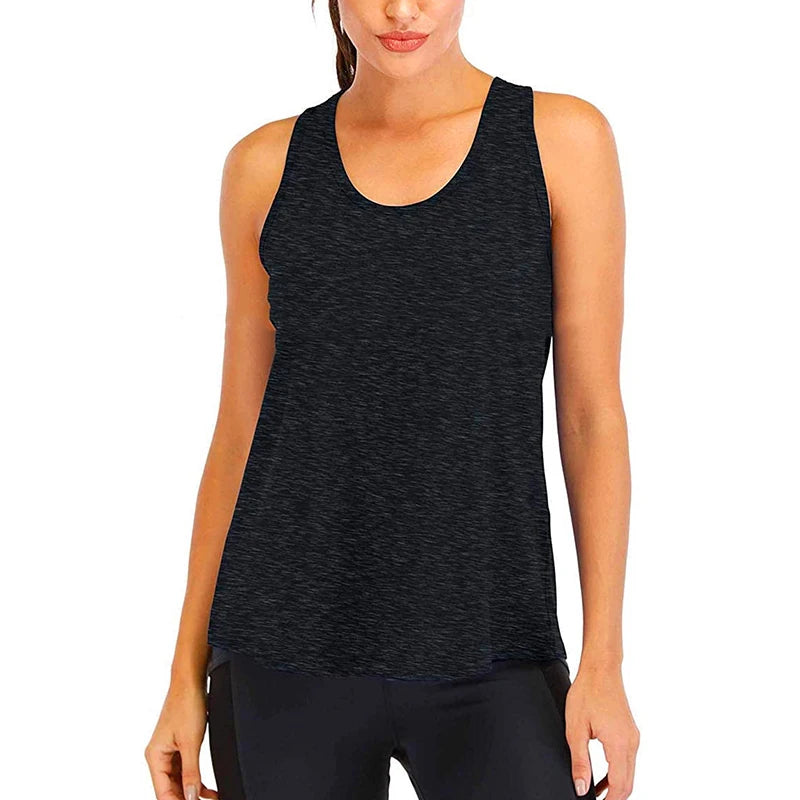 Women's Sleeveless Quick-Dry Yoga Shirt