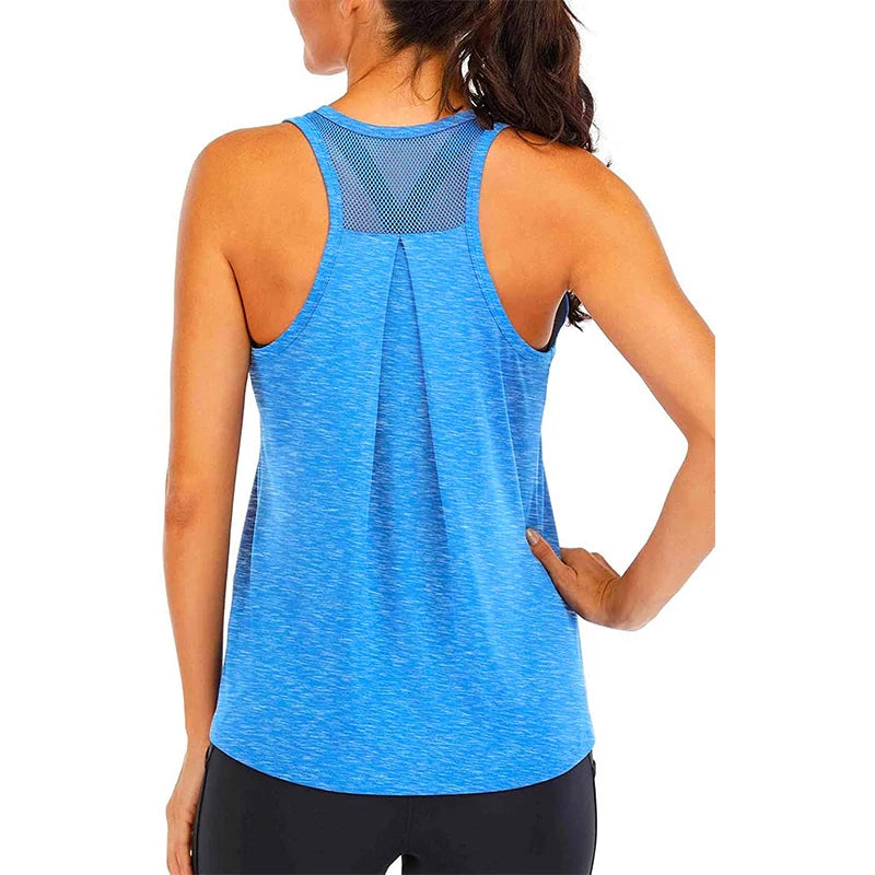 Women's Sleeveless Quick-Dry Yoga Shirt