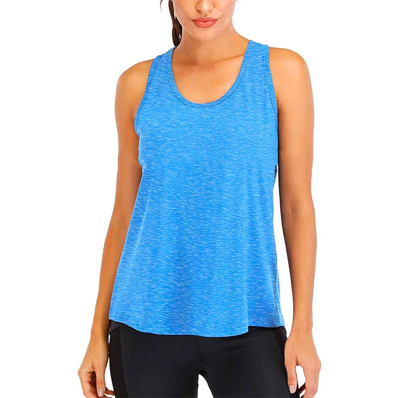 Women's Sleeveless Quick-Dry Yoga Shirt