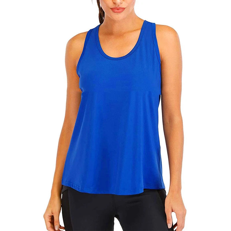 Women's Sleeveless Quick-Dry Yoga Shirt