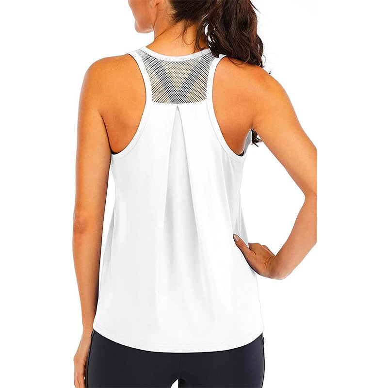Women's Sleeveless Quick-Dry Yoga Shirt