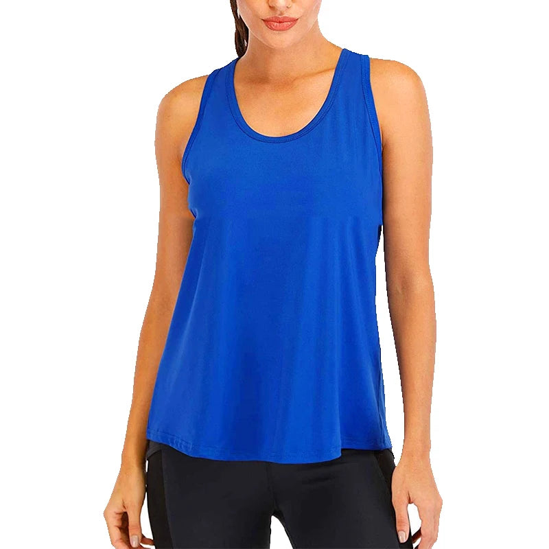 Women's Sleeveless Quick-Dry Yoga Shirt
