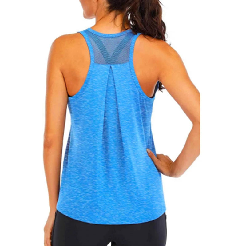 Women's Sleeveless Quick-Dry Yoga Shirt
