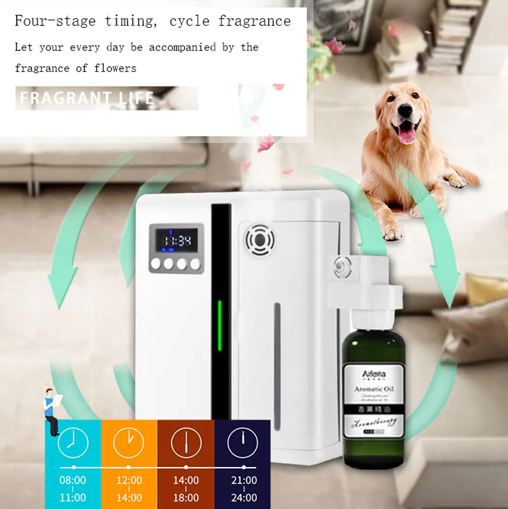 Wall-Mounted Aroma Diffuser – 160ML Scent Machine with Fan