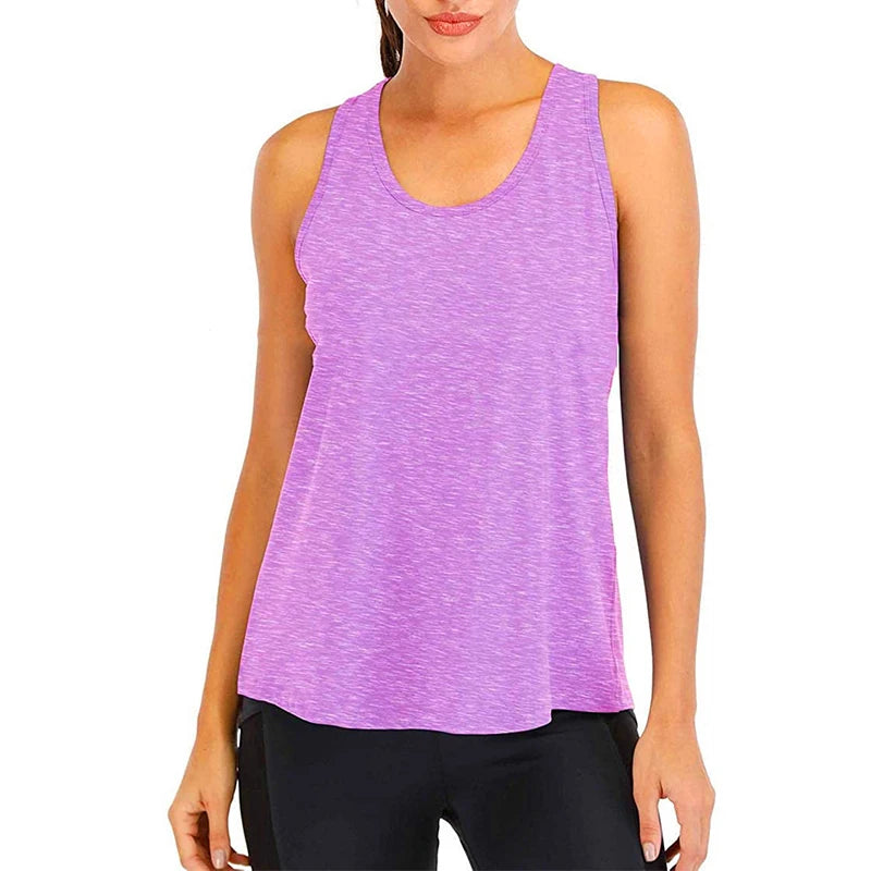 Women's Sleeveless Quick-Dry Yoga Shirt