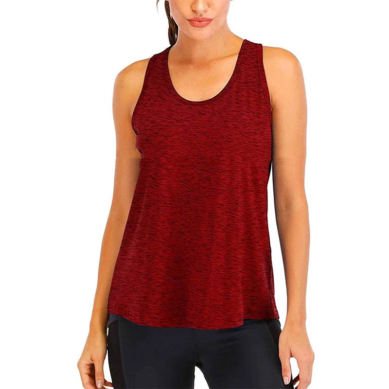 Women's Sleeveless Quick-Dry Yoga Shirt