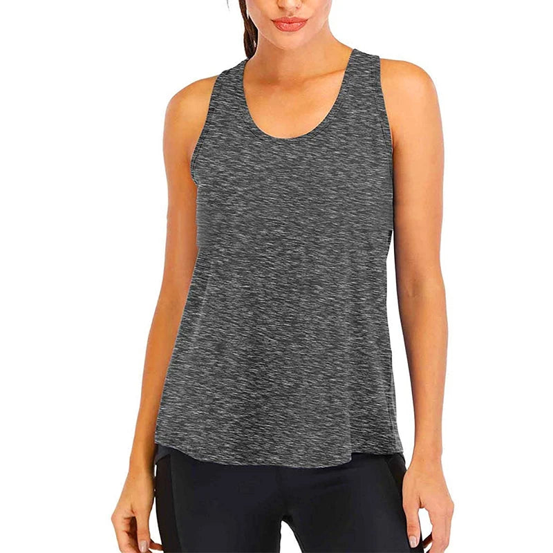 Women's Sleeveless Quick-Dry Yoga Shirt