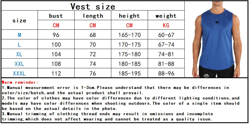 ADED Men's Quick-Dry Gym Tank Top