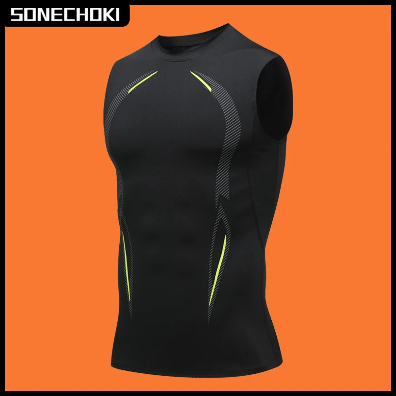 Men's Compression Sleeveless Gym Tank Top