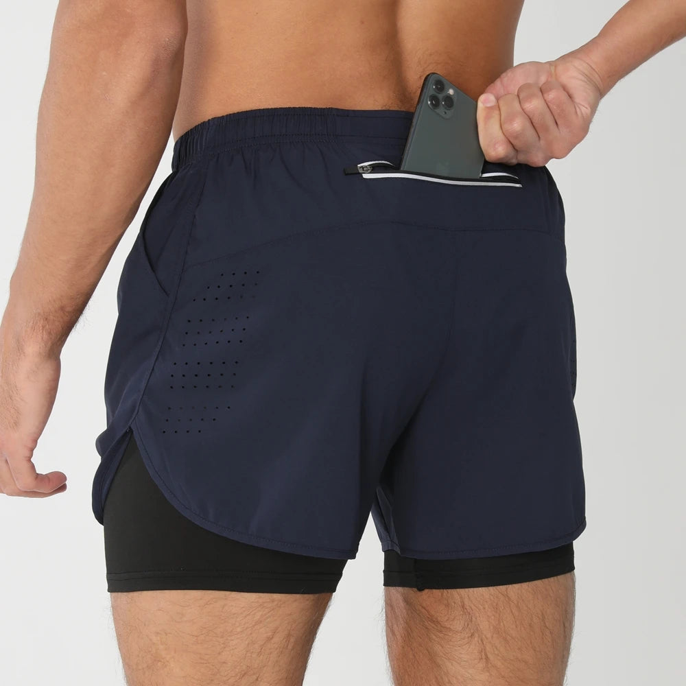 2025 Men's 2-in-1 Running Workout Shorts