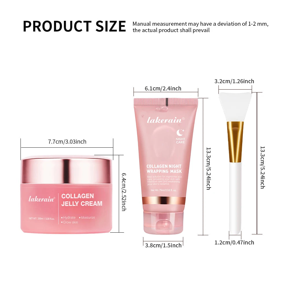 75ml Collagen Peel-Off Mask + 100g Jelly Cream – Firming & Hydrating Set