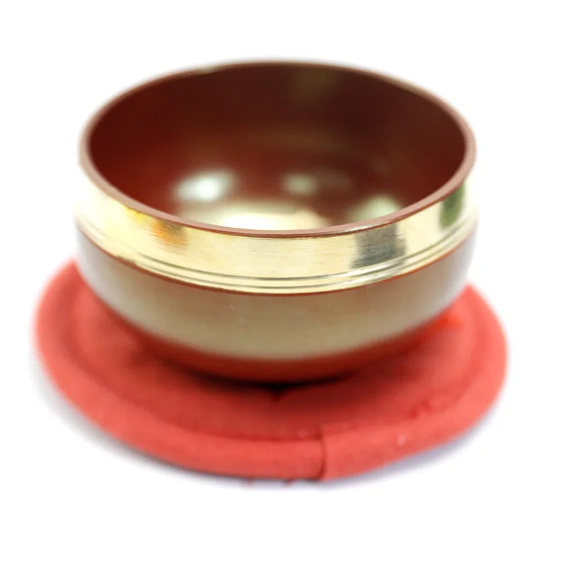 Nepal Handmade 8CM Rainbow Singing Bowl Set