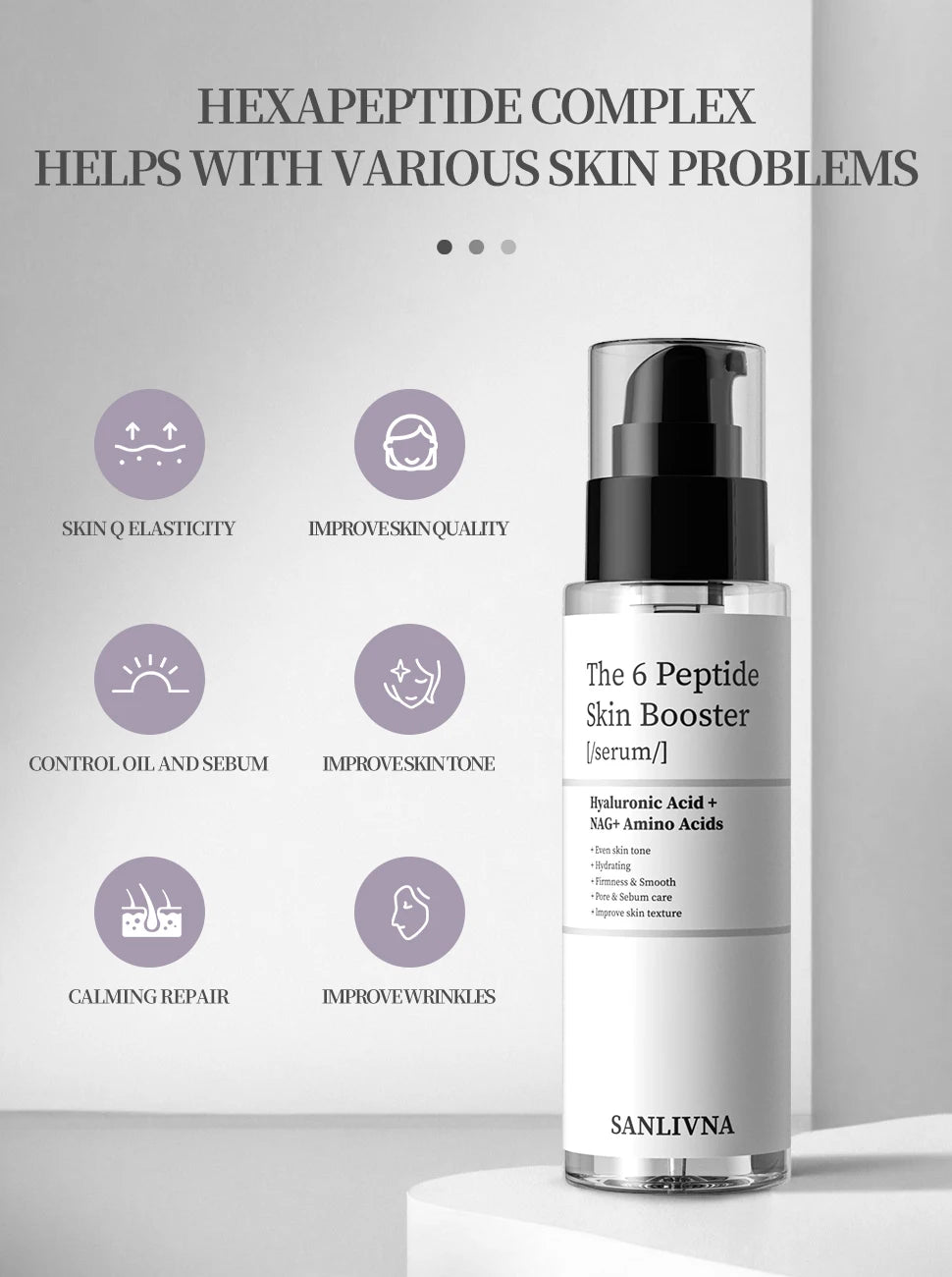 6 Peptide Collagen Skincare Set – Anti-Aging, Brightening & Moisturizing