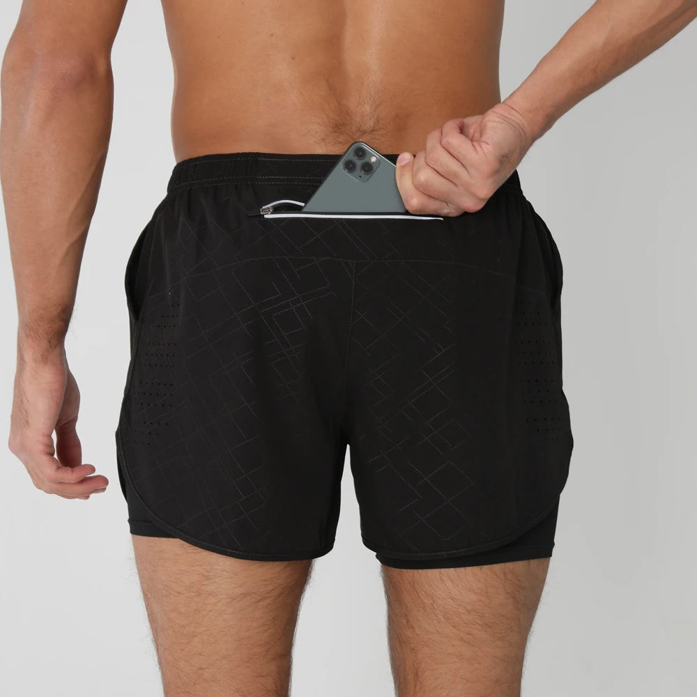 2025 Men's 2-in-1 Running Workout Shorts
