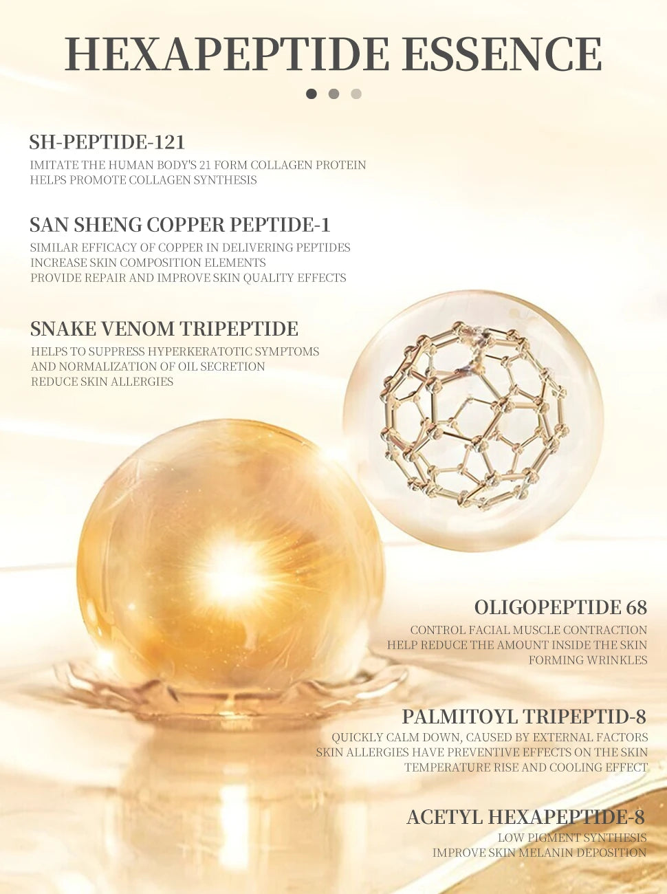 6 Peptide Collagen Skincare Set – Anti-Aging, Brightening & Moisturizing