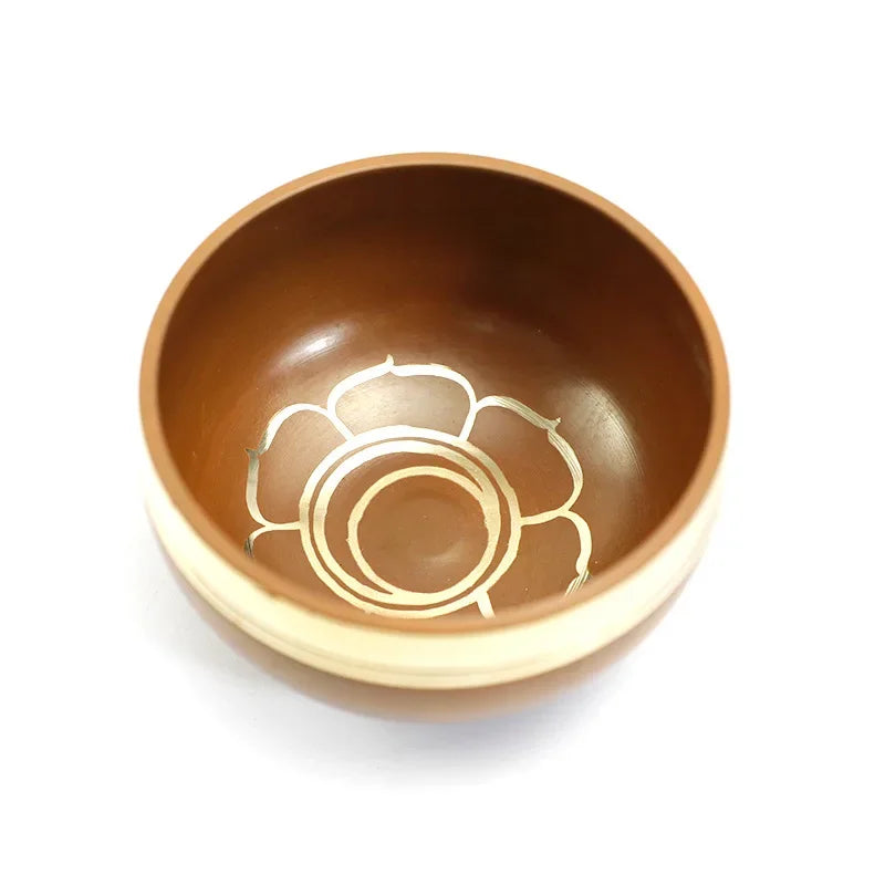 Nepal Handmade 8CM Rainbow Singing Bowl Set