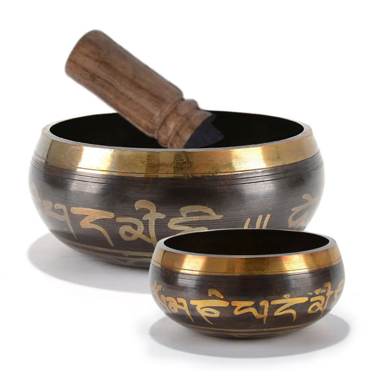 Tibetan Singing Bowl Set for Meditation & Chakra Healing (8.5–20CM)