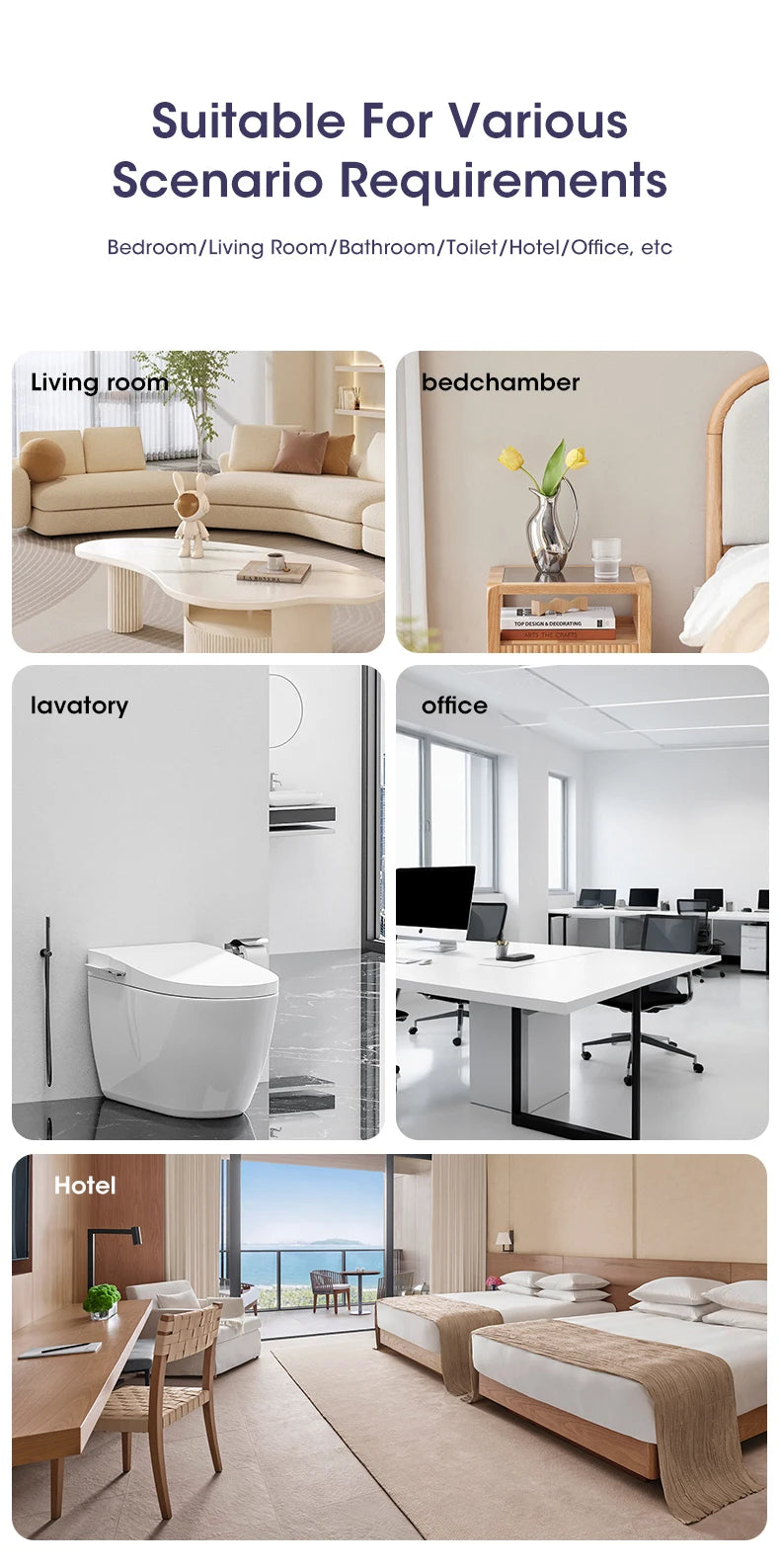 60㎡ Wall-Mounted Aromatherapy Diffuser – Air Purifier with Night Light