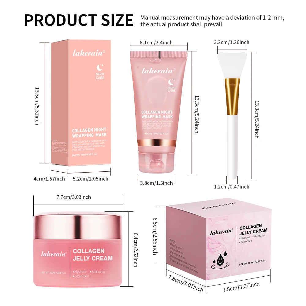 75ml Collagen Peel-Off Mask + 100g Jelly Cream – Firming & Hydrating Set