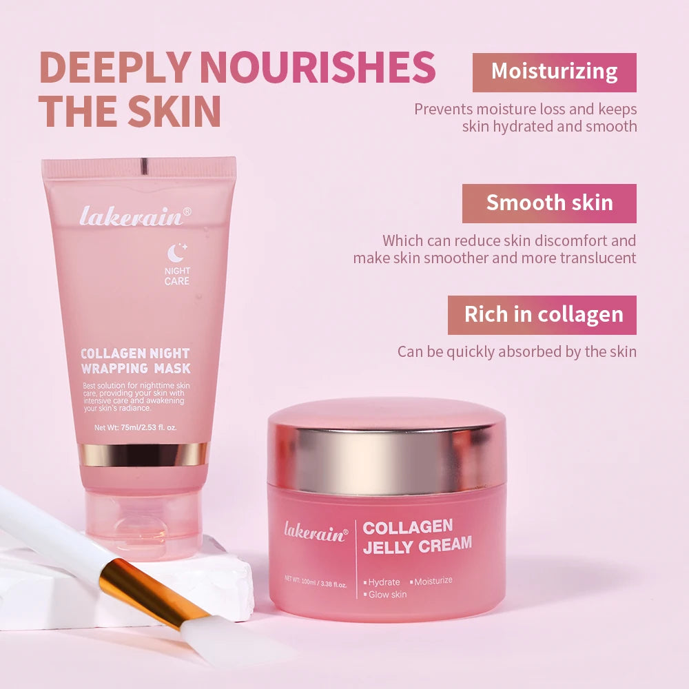 75ml Collagen Peel-Off Mask + 100g Jelly Cream – Firming & Hydrating Set