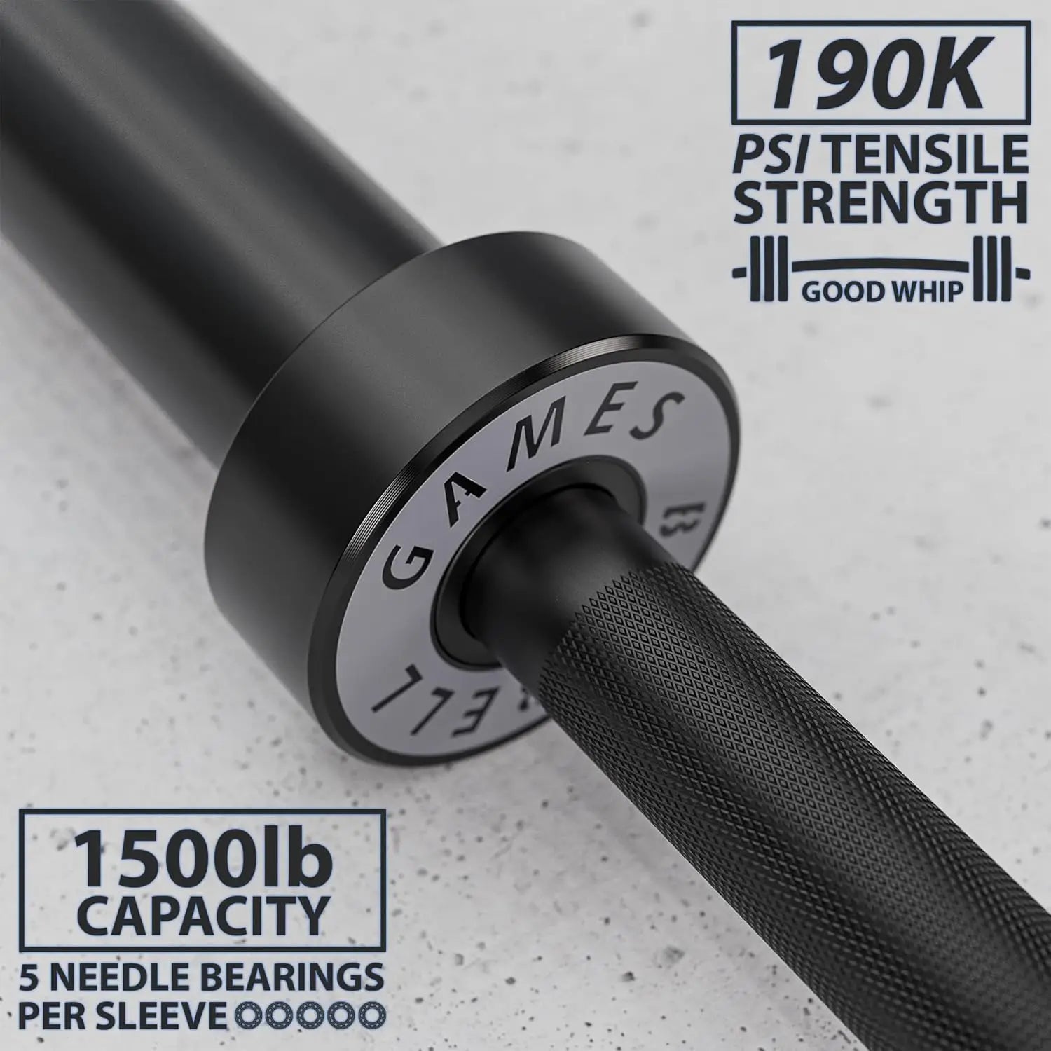 15kg & 20kg Colored Ceramic Coated Barbells – 1500lbs Rated