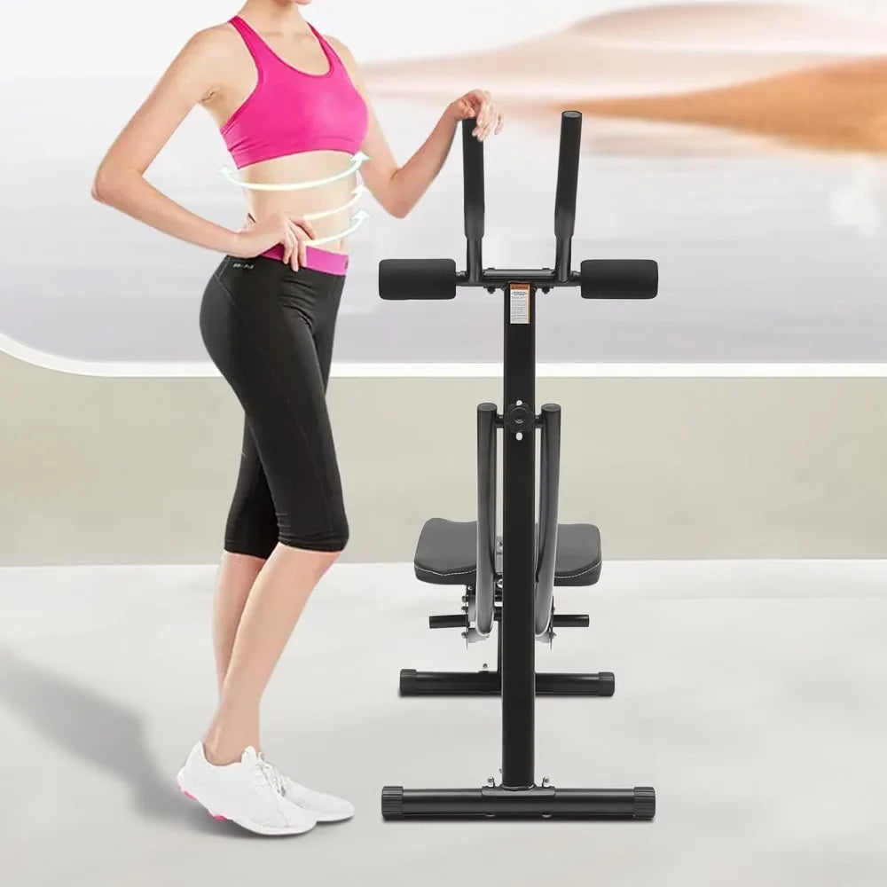 Foldable Ab Workout Machine – Adjustable Core & Full Body Exercise Equipment