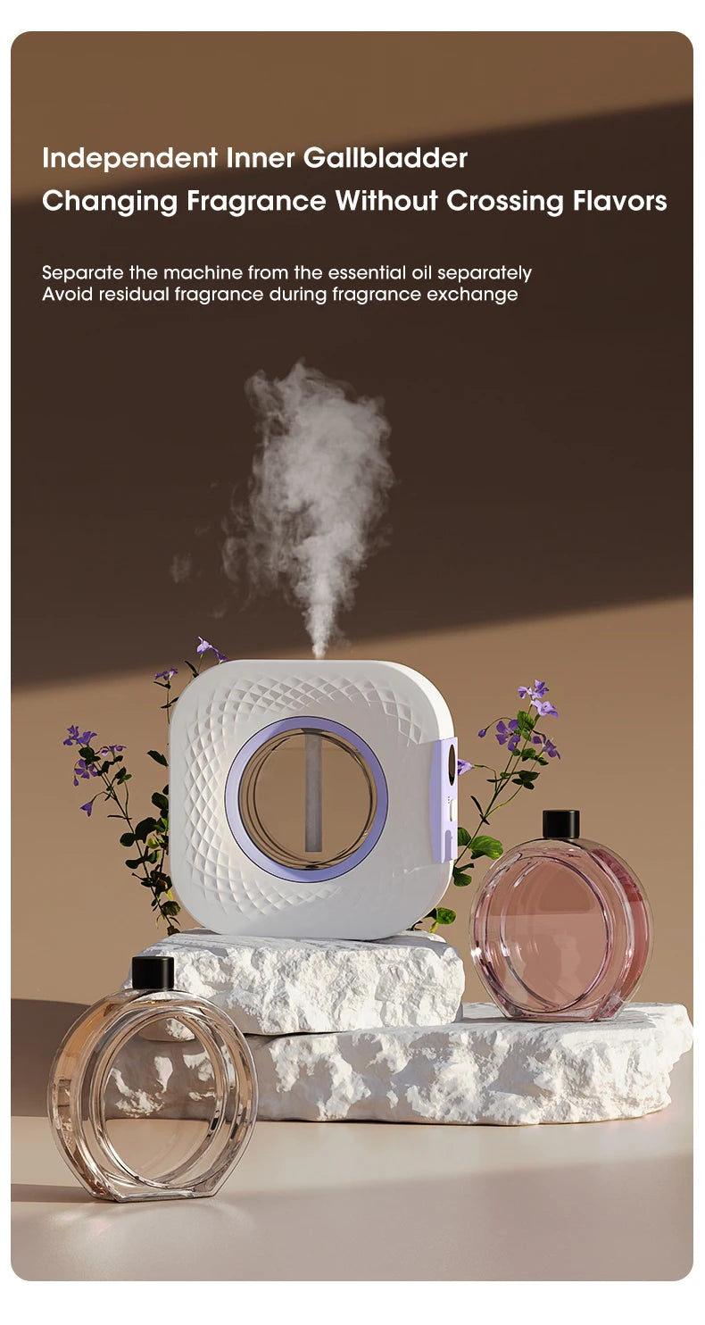 60㎡ Wall-Mounted Aromatherapy Diffuser – Air Purifier with Night Light