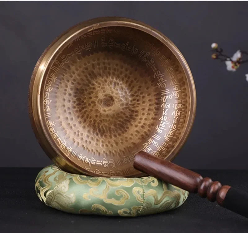 Nepal Bronze Tibetan Singing Bowl – Handmade Sound Therapy Instrument