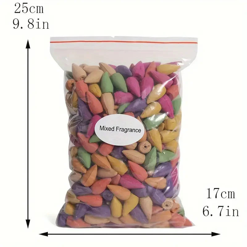 Mixed Backflow Incense Cones – Multi-Scented