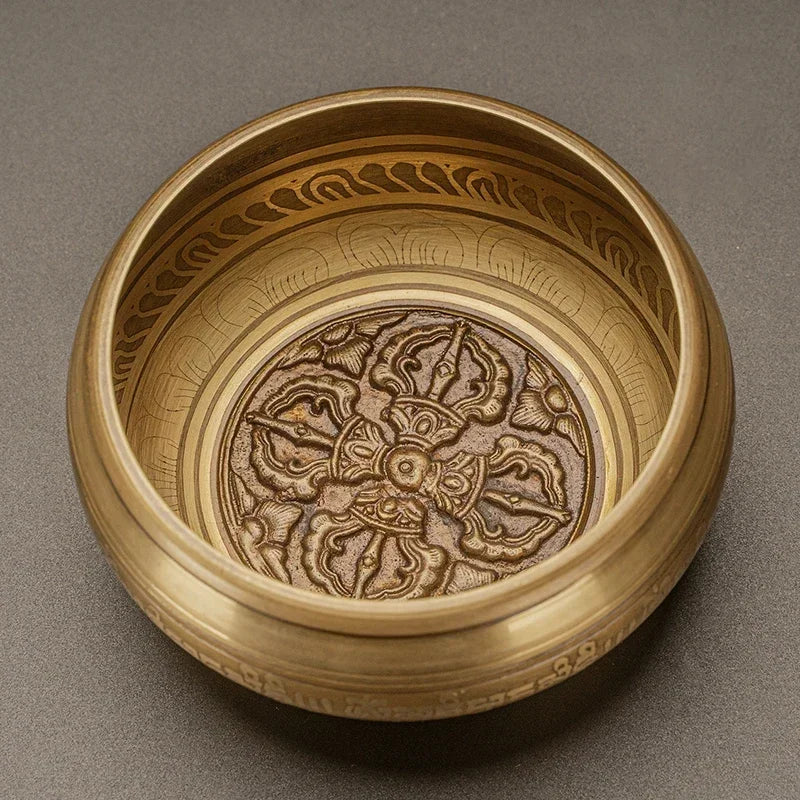 Large Tibetan Brass Singing Bowl – Handmade in Nepal