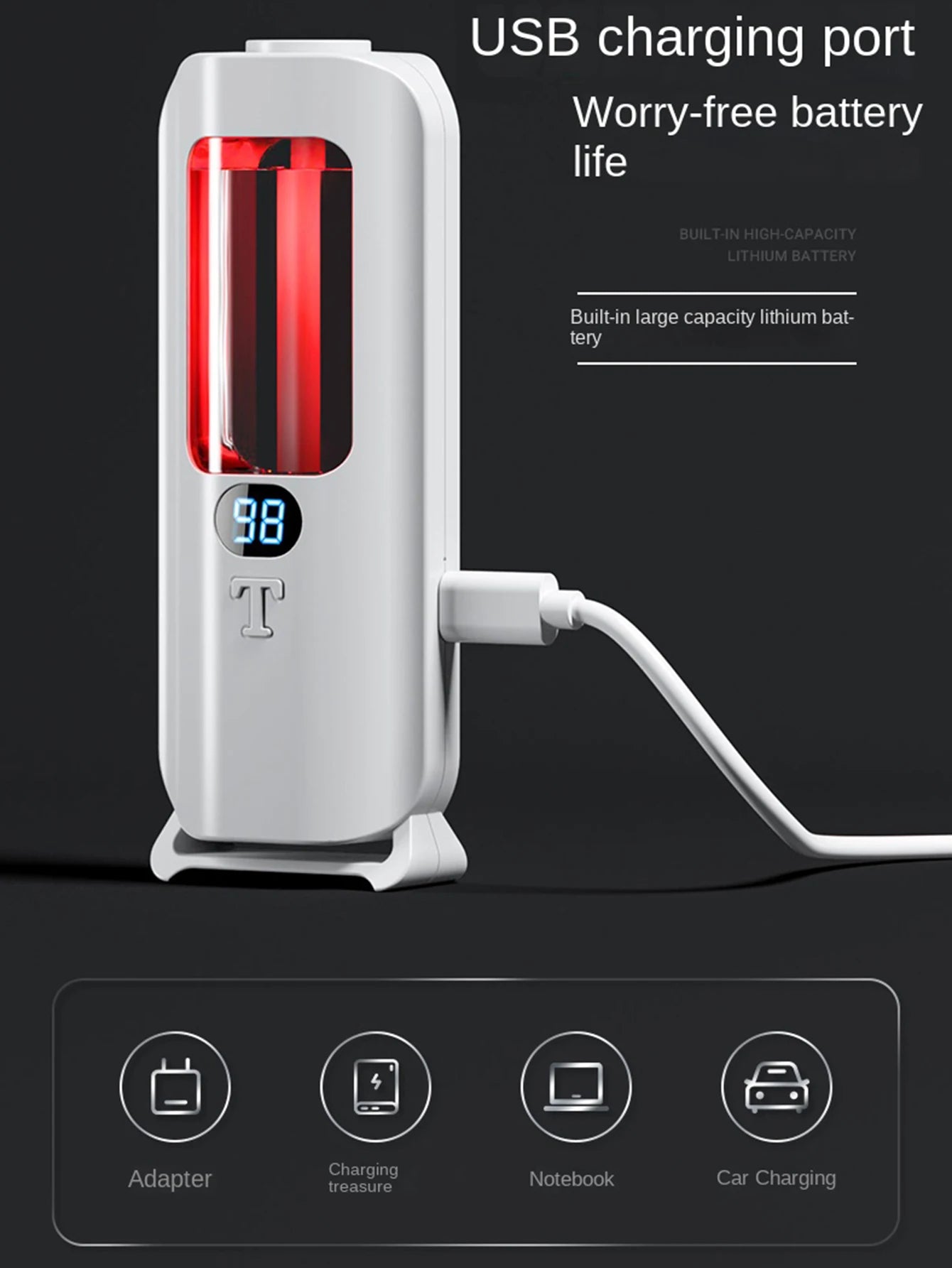 Automatic Aromatherapy Humidifier – Digital Display & LED Lights