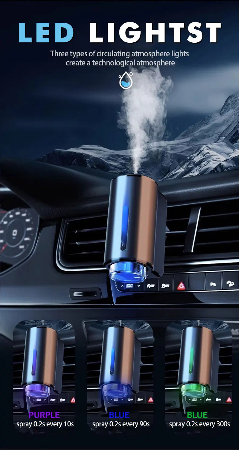 Car Electric Air Diffuser – Aromatherapy Mist & Odor Remover