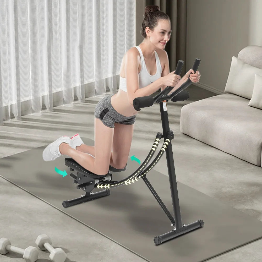 Foldable Ab Workout Machine – Adjustable Core & Full Body Exercise Equipment