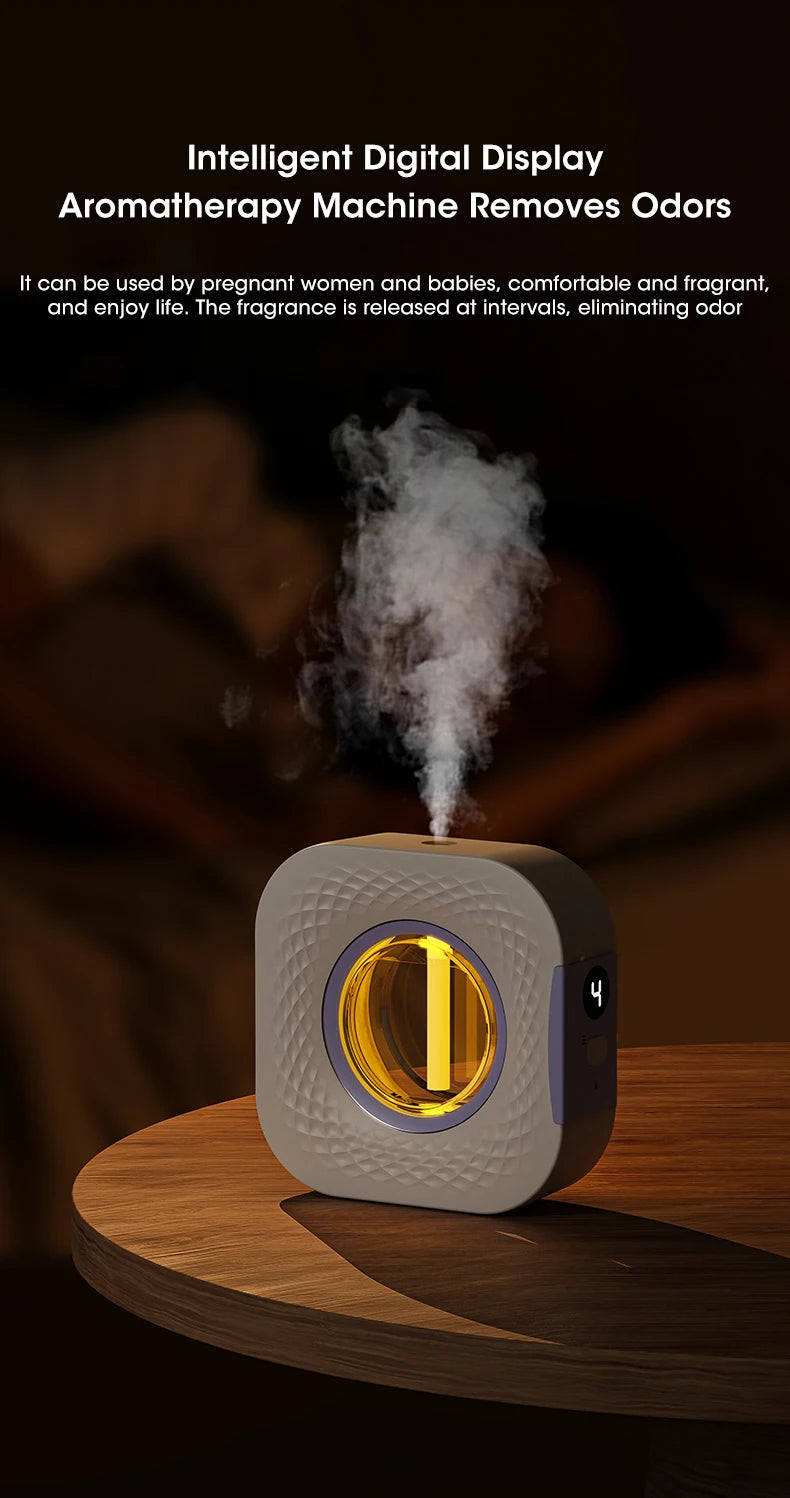 60㎡ Wall-Mounted Aromatherapy Diffuser – Air Purifier with Night Light