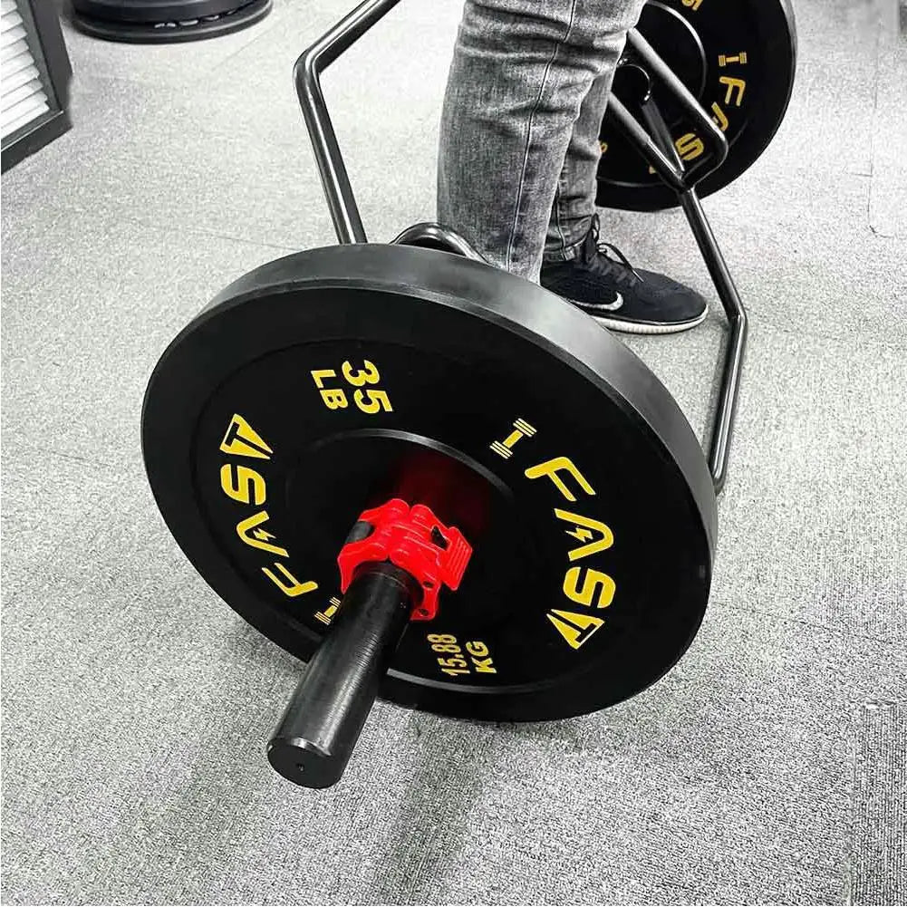 35LB Rubber Bumper Weight Plates – Steel Insert Barbell Pla