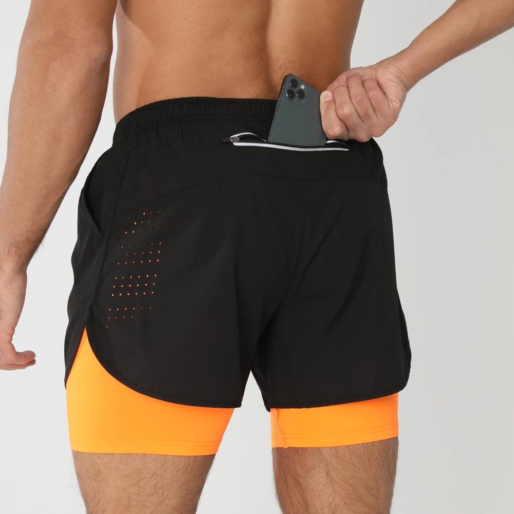 2025 Men's 2-in-1 Running Workout Shorts