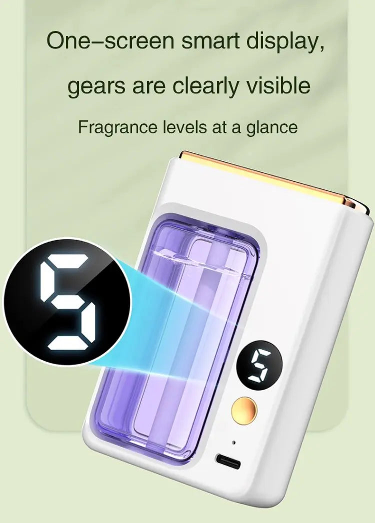 Automatic Car Aromatherapy Diffuser – Display & Jasmine Air Freshener