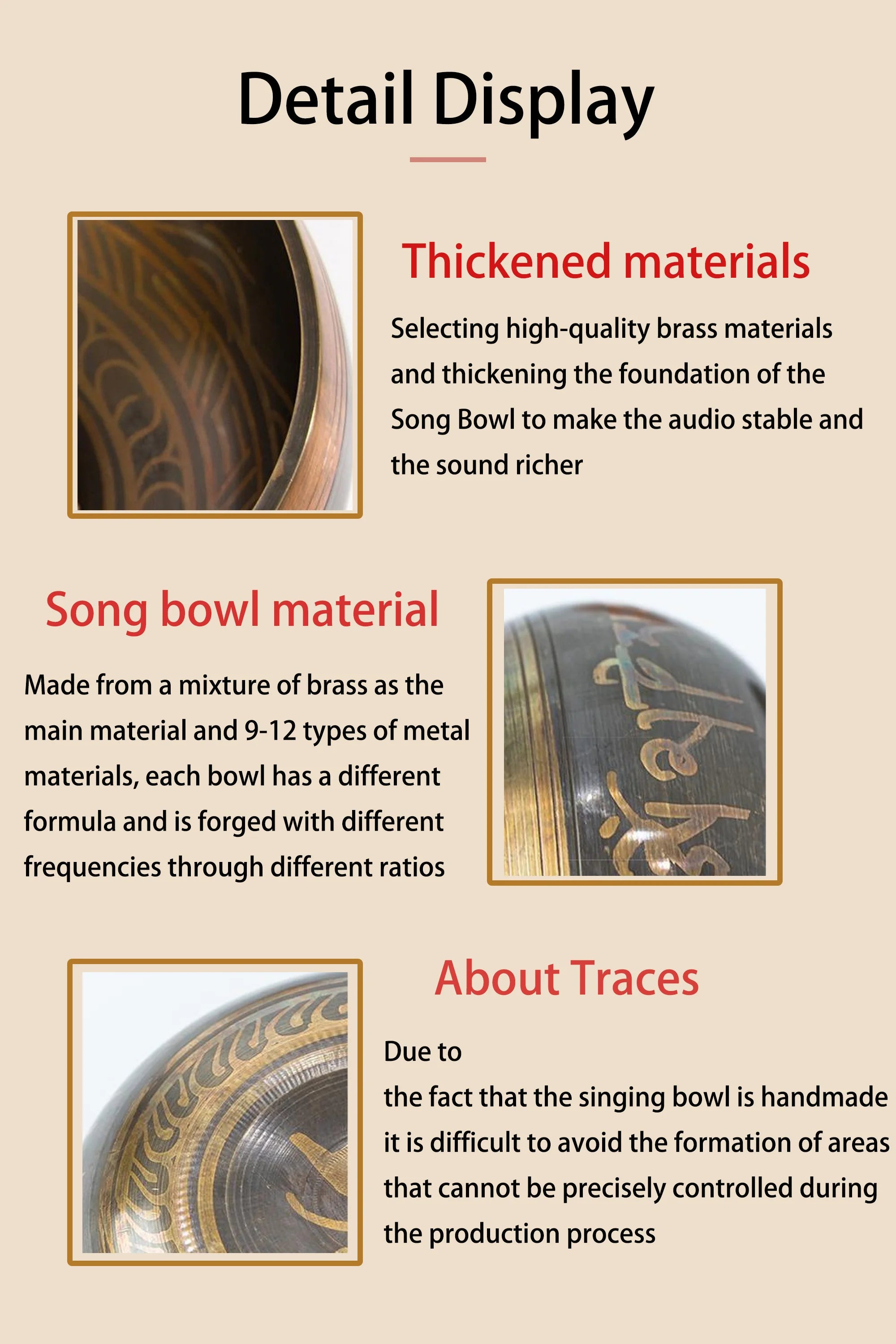Tibetan Singing Bowl Set for Meditation & Chakra Healing (8.5–20CM)