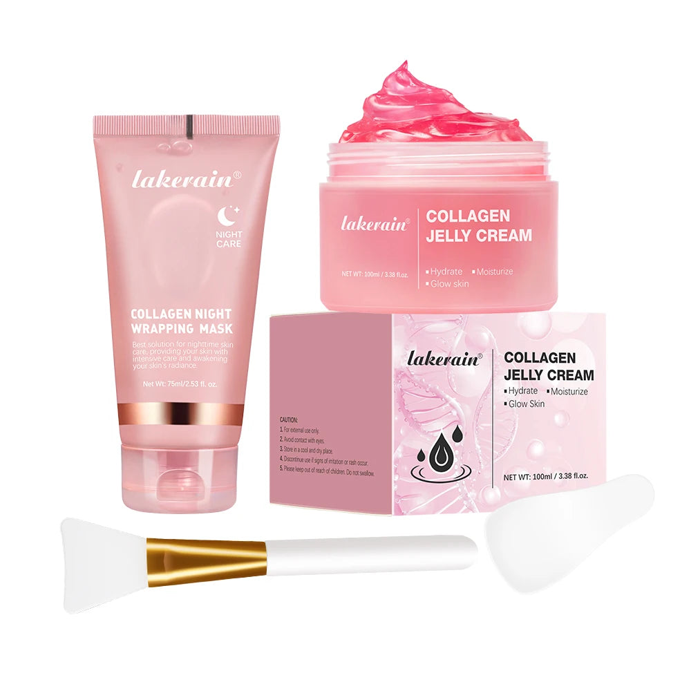 75ml Collagen Peel-Off Mask + 100g Jelly Cream – Firming & Hydrating Set