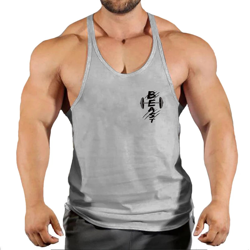 Men's Summer Cotton Fitness Tank Top