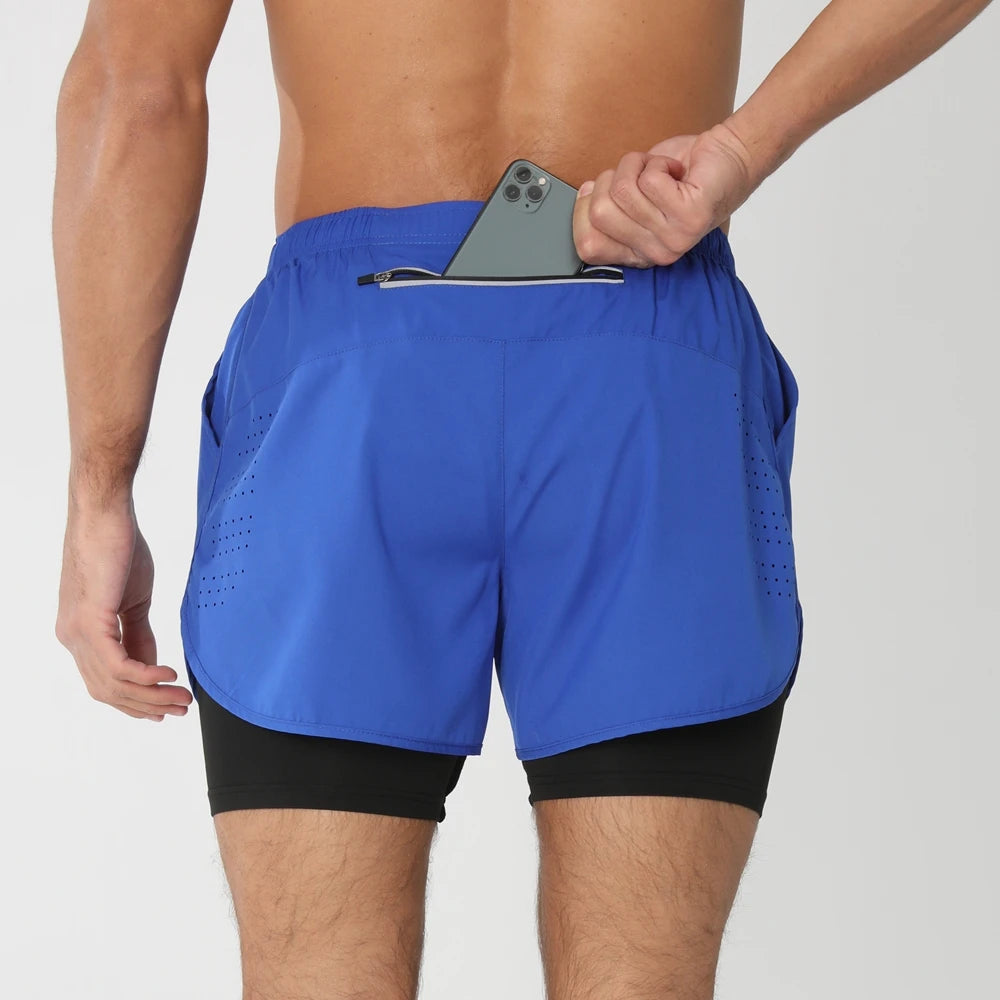 2025 Men's 2-in-1 Running Workout Shorts