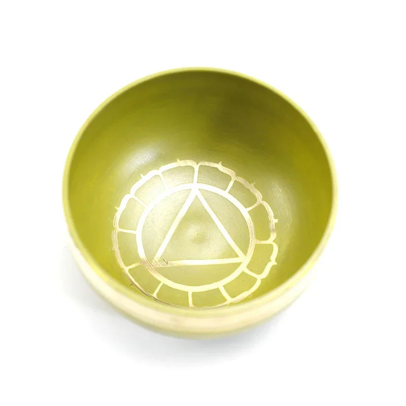Nepal Handmade 8CM Rainbow Singing Bowl Set
