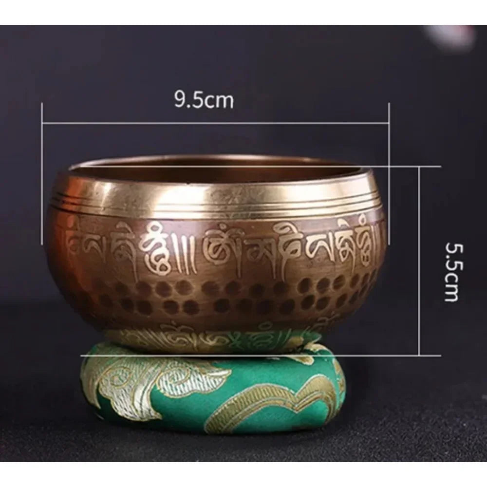 Nepal Bronze Tibetan Singing Bowl – Handmade Sound Therapy Instrument