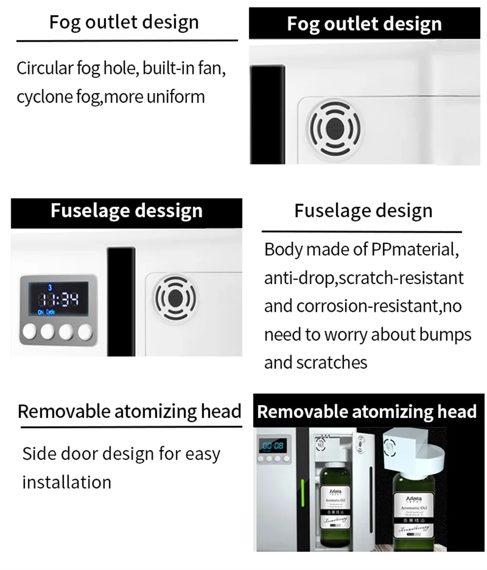 Bluetooth Scent Machine – 160ml Aroma Diffuser for Large Spaces