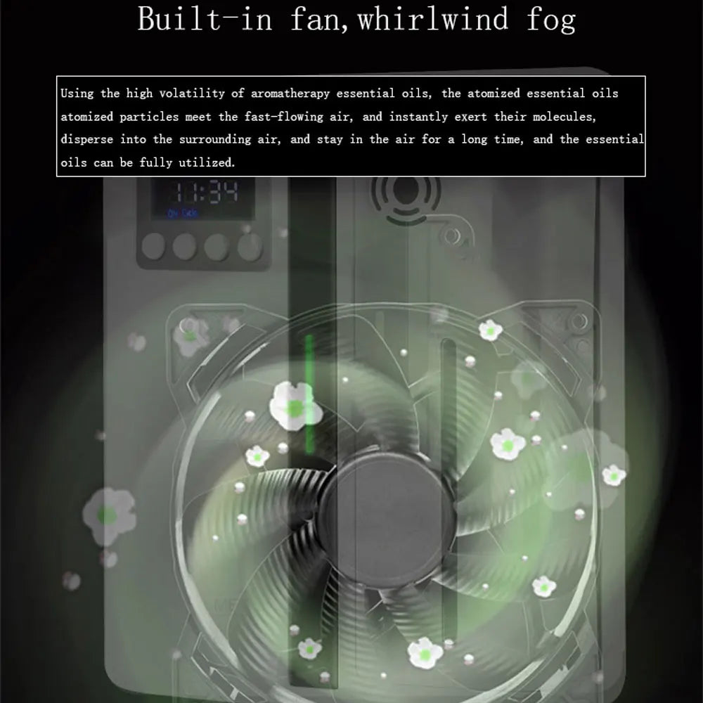 Wall-Mounted Aroma Diffuser – 160ML Scent Machine with Fan