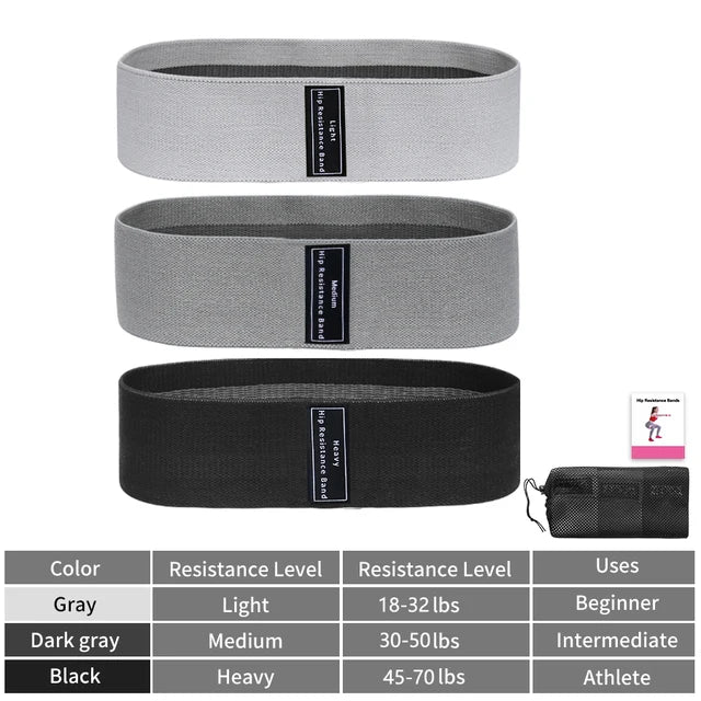 Fabric Resistance Booty Bands Set