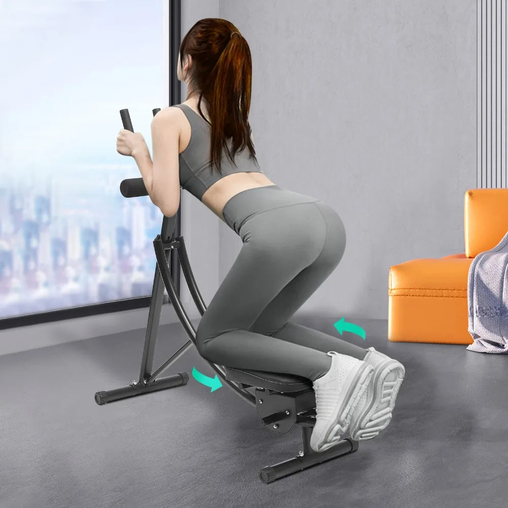 Foldable Ab Workout Machine – Adjustable Core & Full Body Exercise Equipment