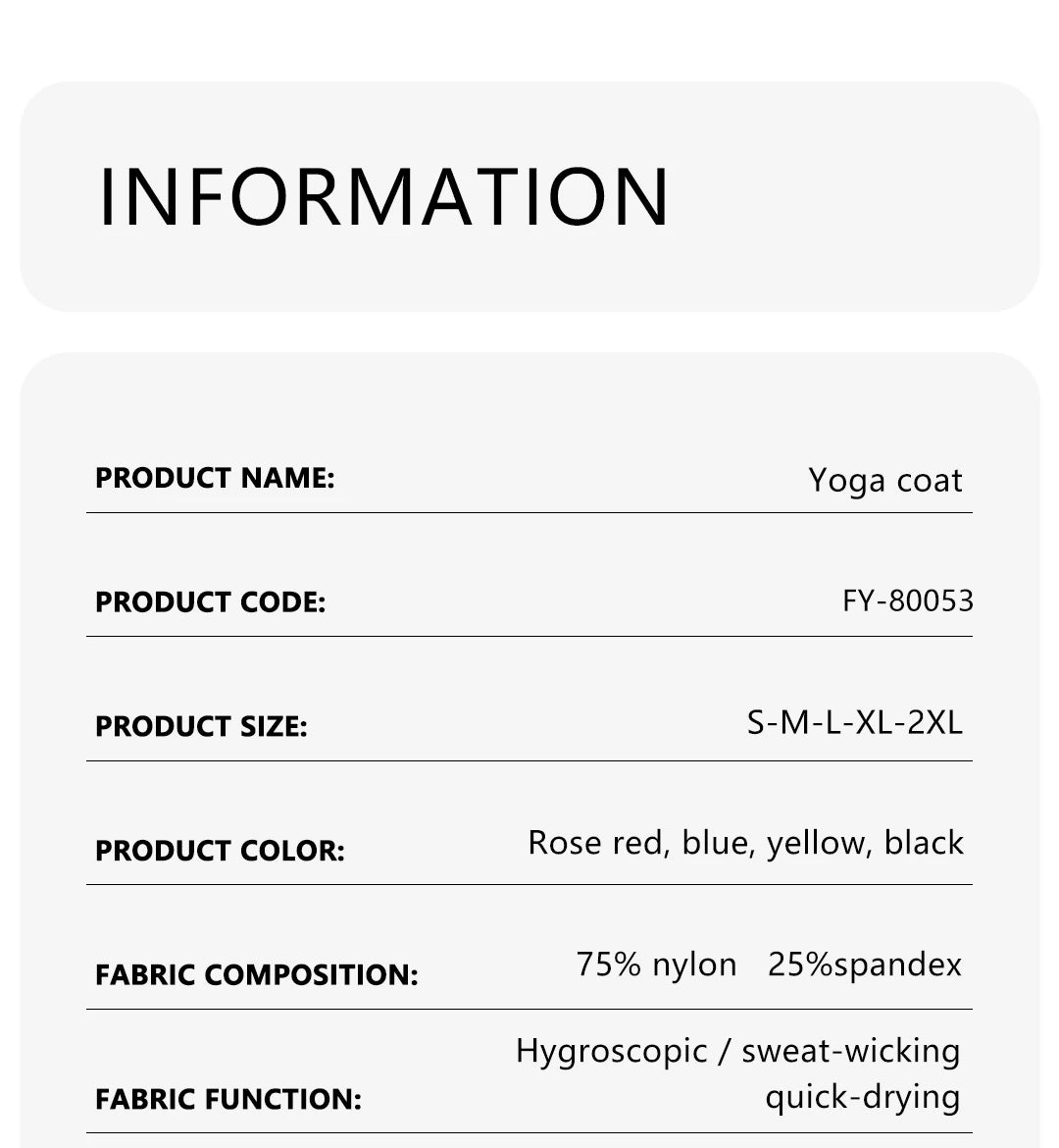 Women's Full Zip Yoga Jacket with Thumbholes