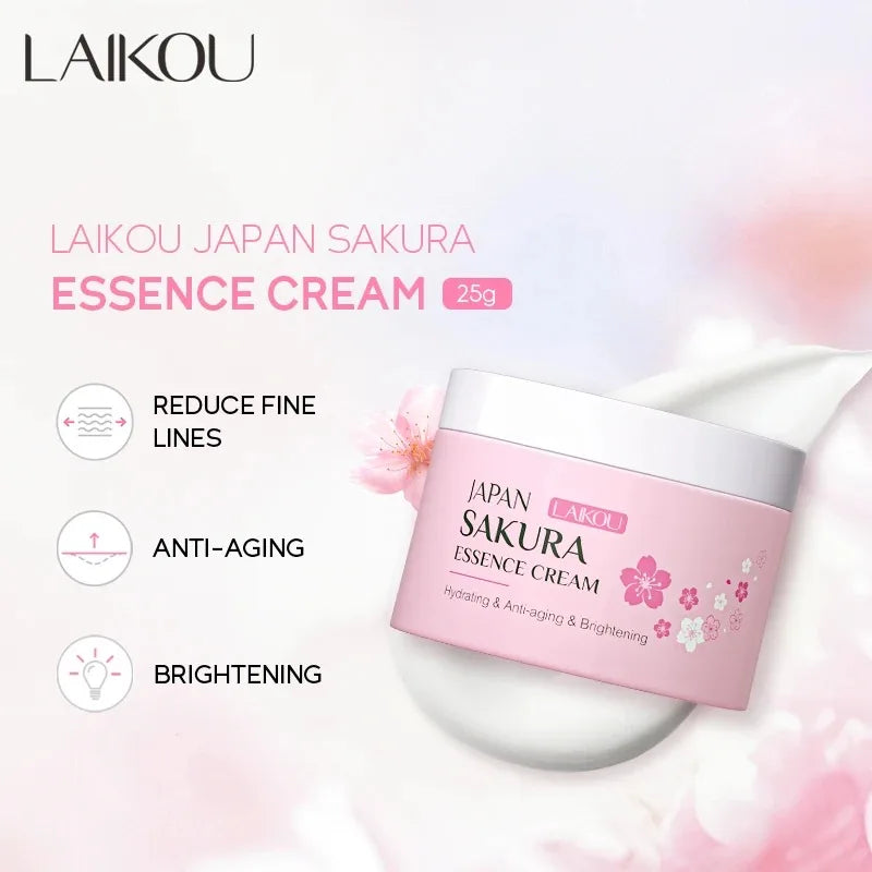 LAIKOU Sakura Essence Cream – Gentle Oil Control Moisturizer (25 g)